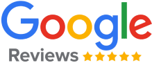 Google Reviews logo featuring five-star ratings, representing customer feedback for Affordable Plumbing Solutions in Sacramento, CA.