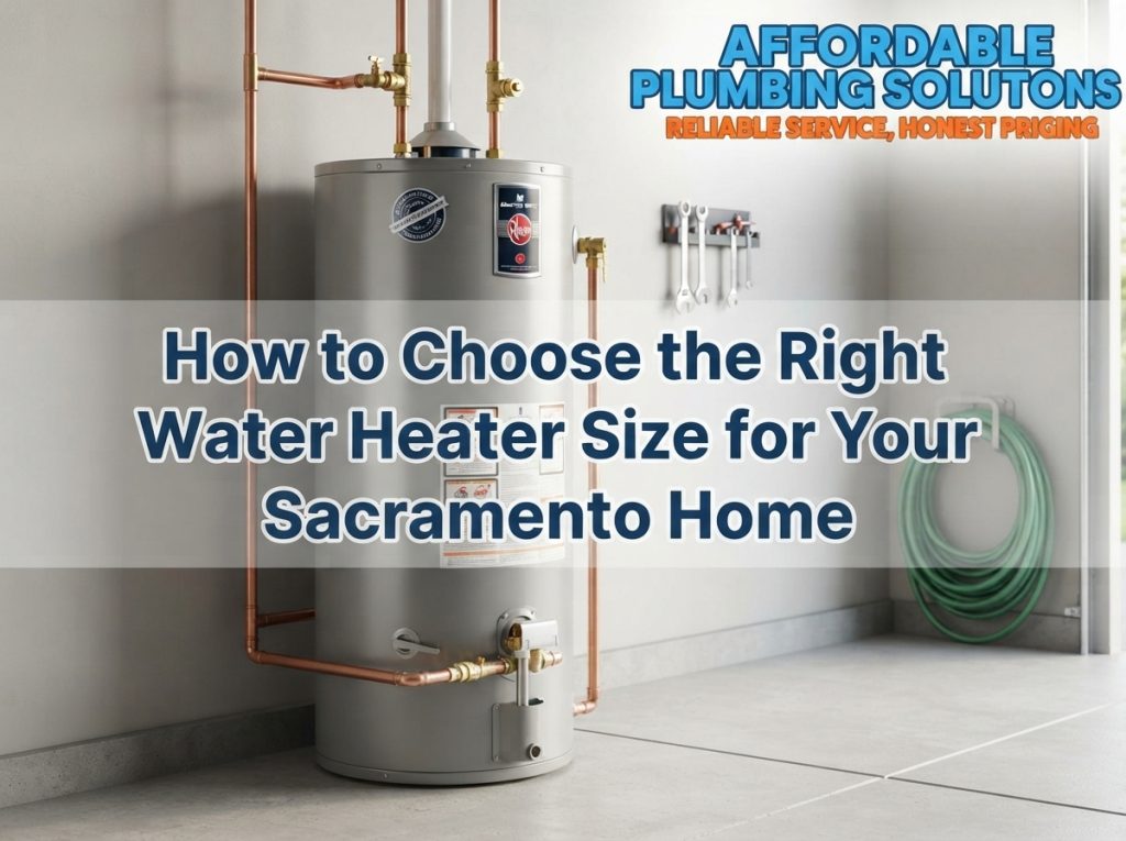 How to Choose the Right Water Heater Size for Your Sacramento Home